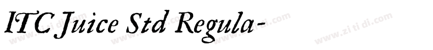 ITC Juice Std Regula字体转换